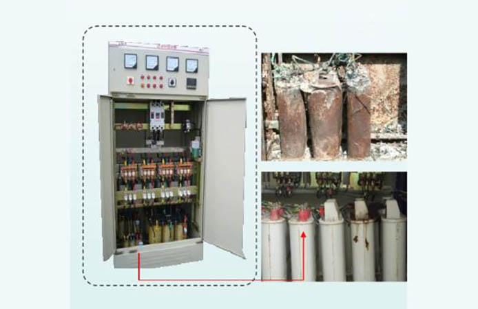 低壓電容柜中電容著火事故圖